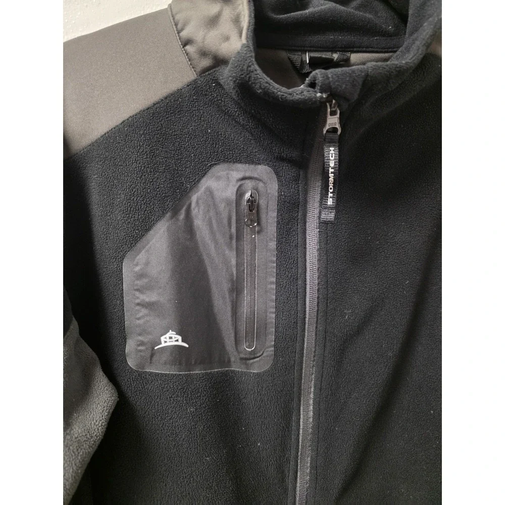 Stormtech‎ Men's XL Black Full Zip Fleece Jacket Soft Shell Outdoor Coat